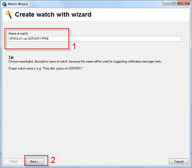 Obrázok: Add watch with wizard