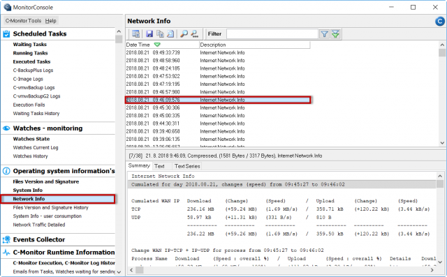 Network info 