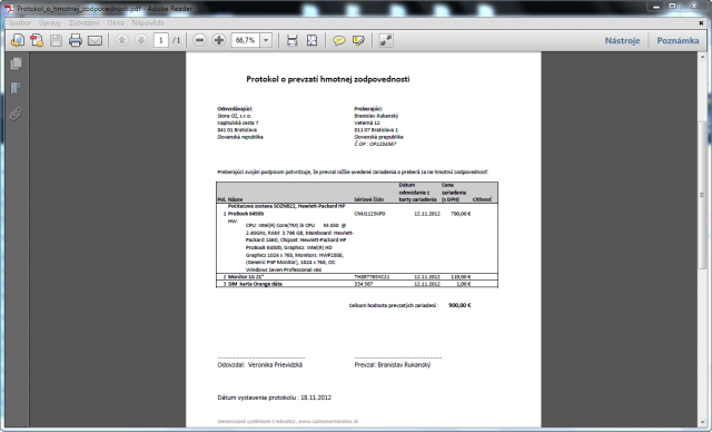 Protokol o hmotnej zodpovednosti PDF
